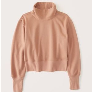NWT Cropped Turtleneck Sweatshirt
